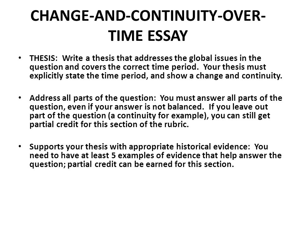 Ap World History Ccot Essay Format